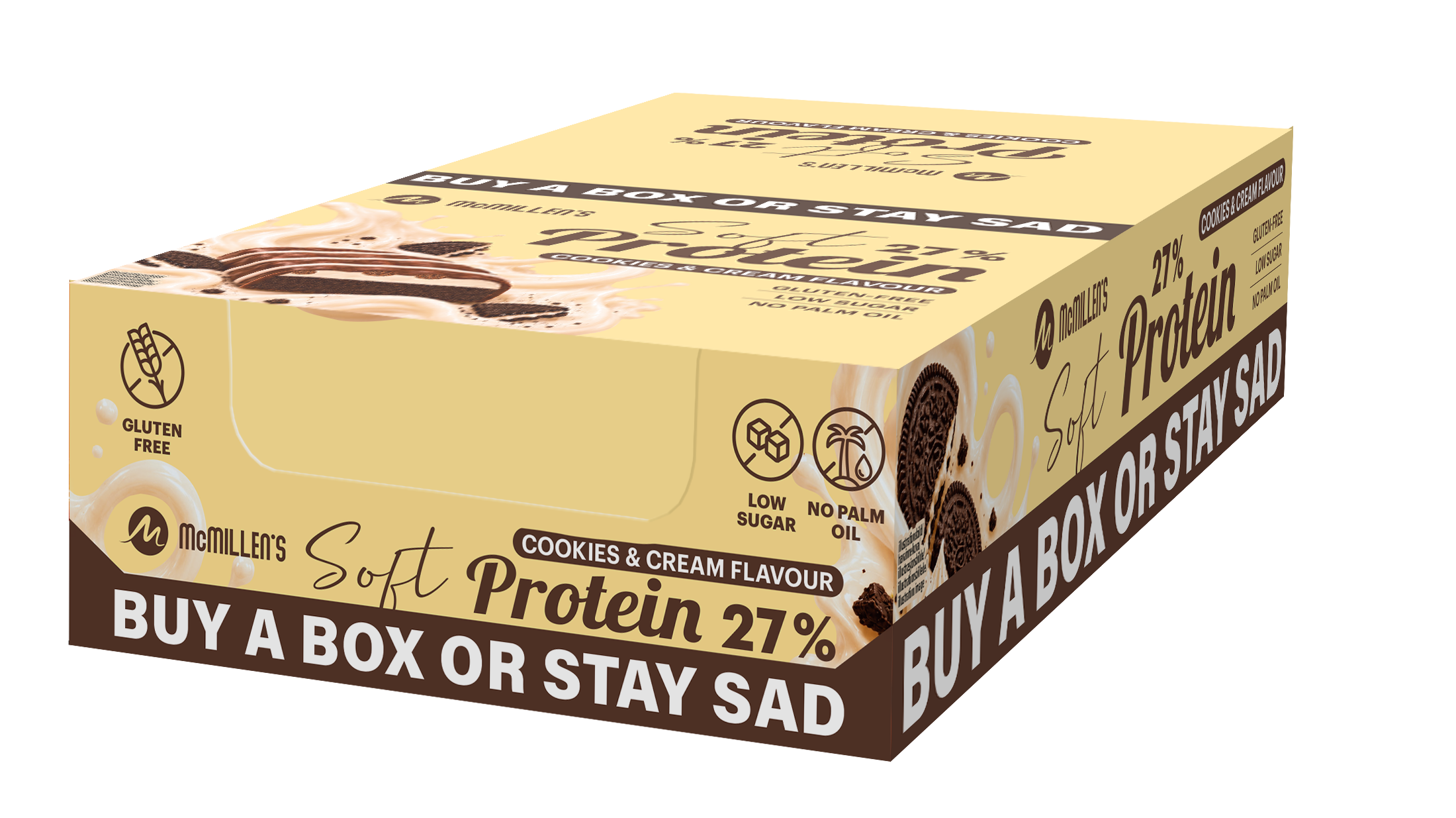 18 st Proteinbar Cookie & Cream -27 % protein | McLloyd´s