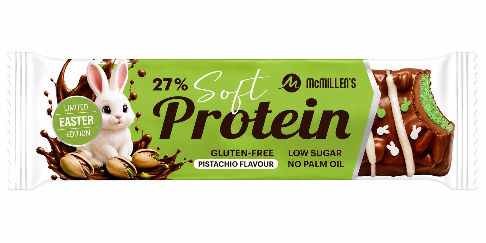 Pistachio Protein bar Lansering Påsken 2027!