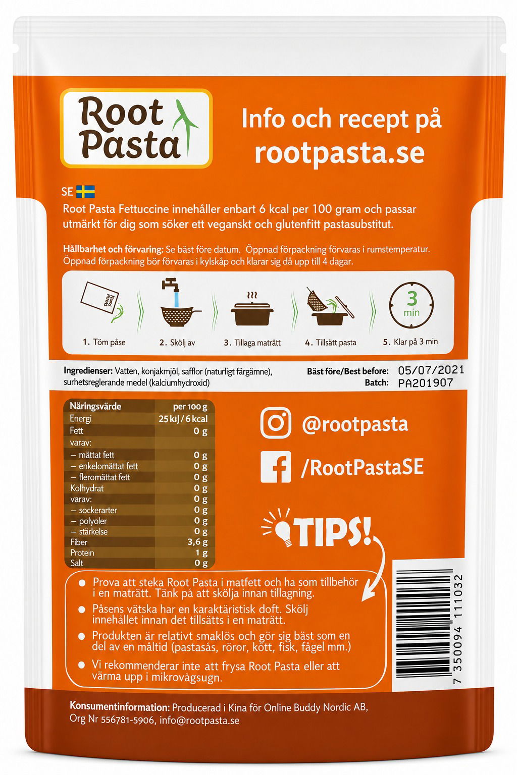 Fettuccine 200g Lansering September 2026