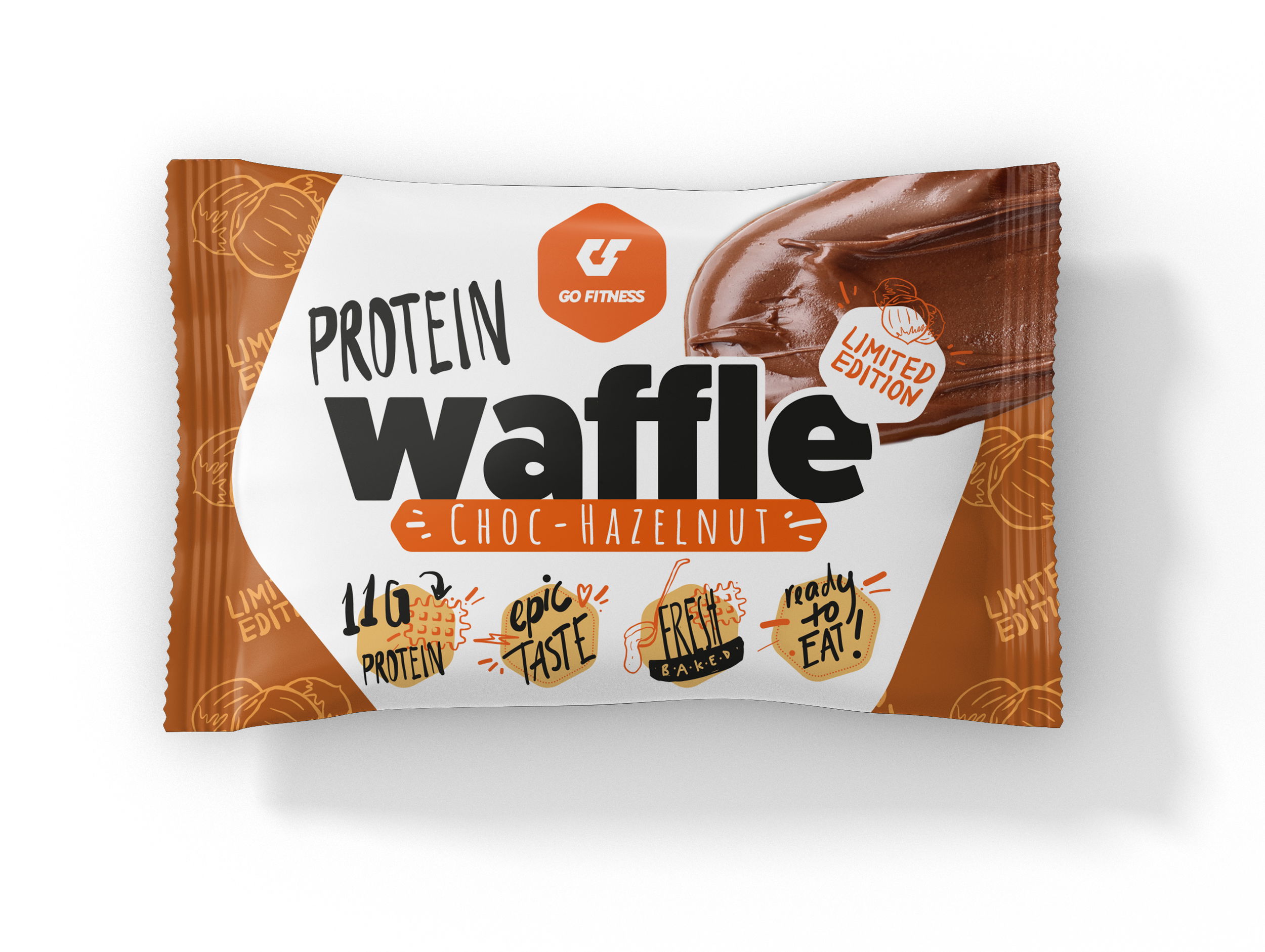 12 pack Protein Waffle Hazelnut