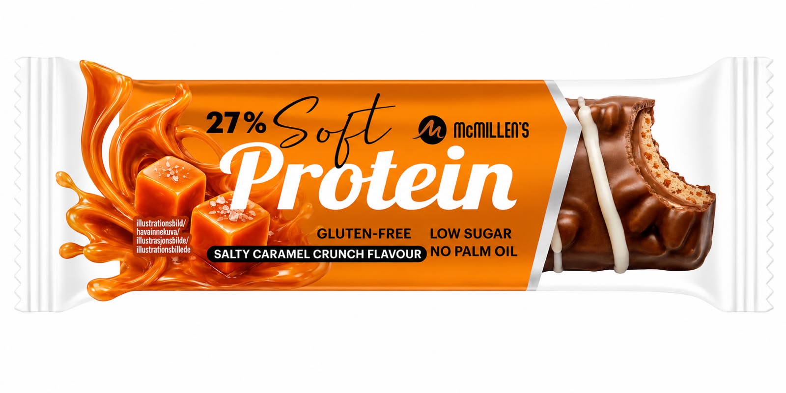Salty Caramel Protein bar. Lansering December 2026