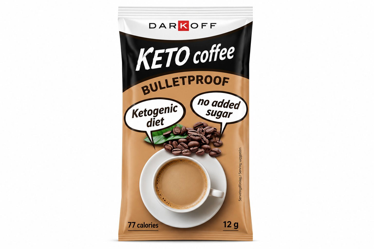 Keto Bulletproof kaffe 10×12 g Lansering 2027