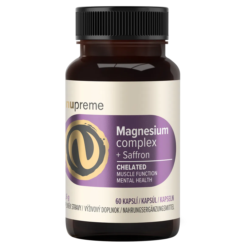 Magnesium + saffranskellat 60 kapslar