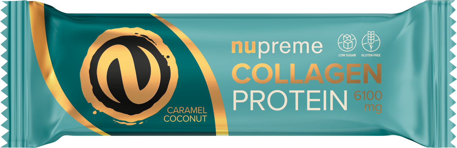 Proteinbar med kollagen kokos/karamell 50g