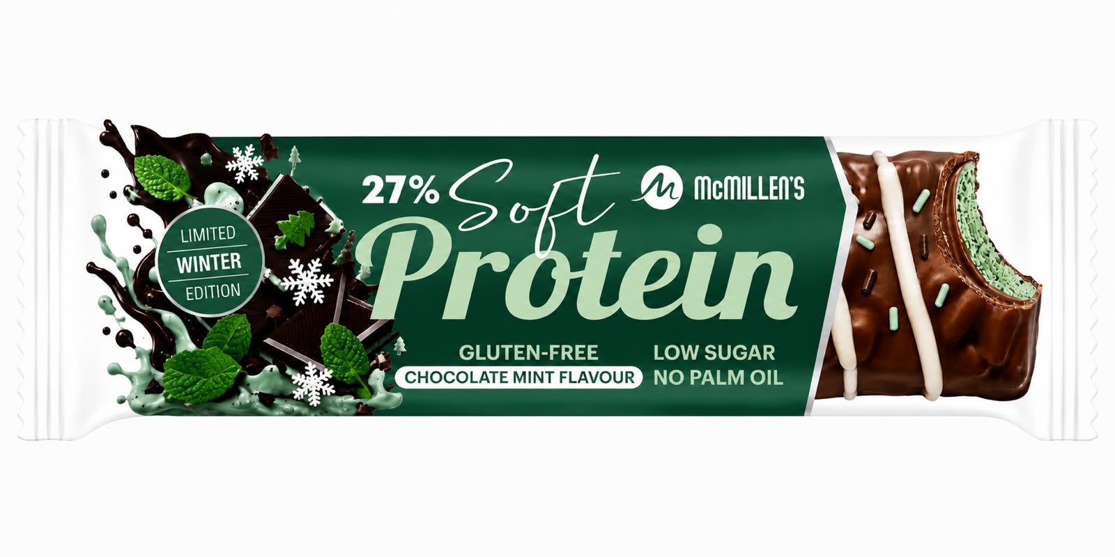 Chocolate Mint Protein bar. Lansering 2027/2028!