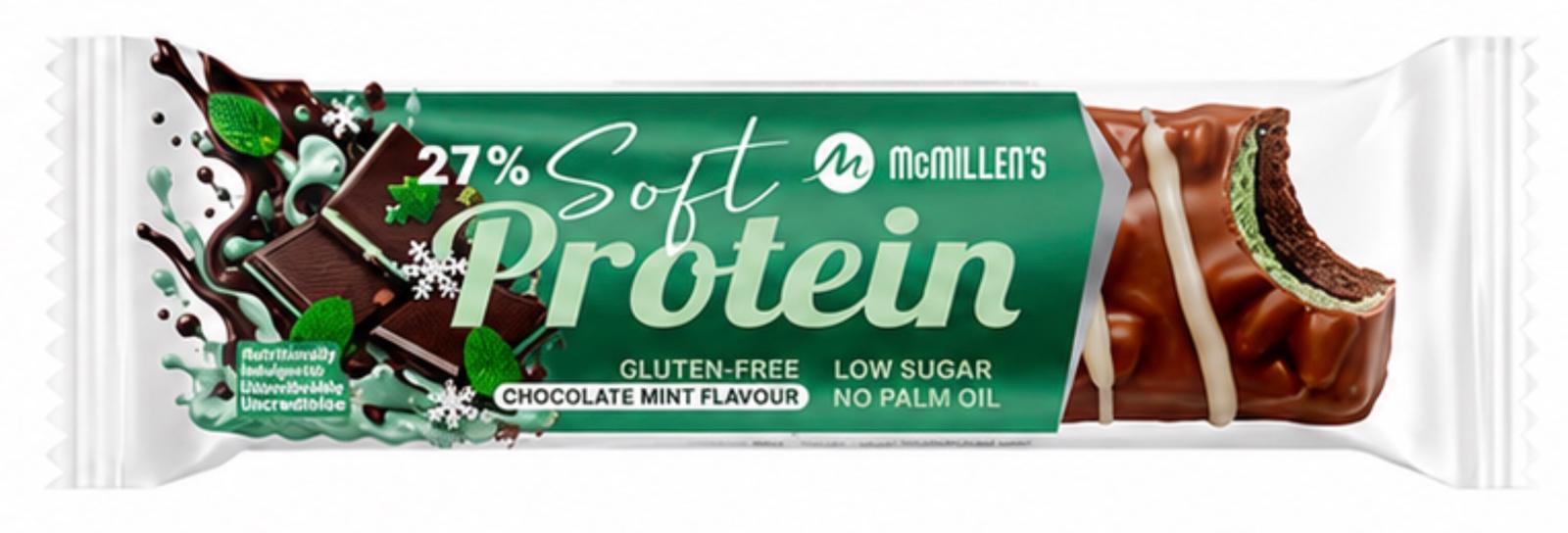 KOMMER SNART! McMillen`s Protein bar Chocolate Mint