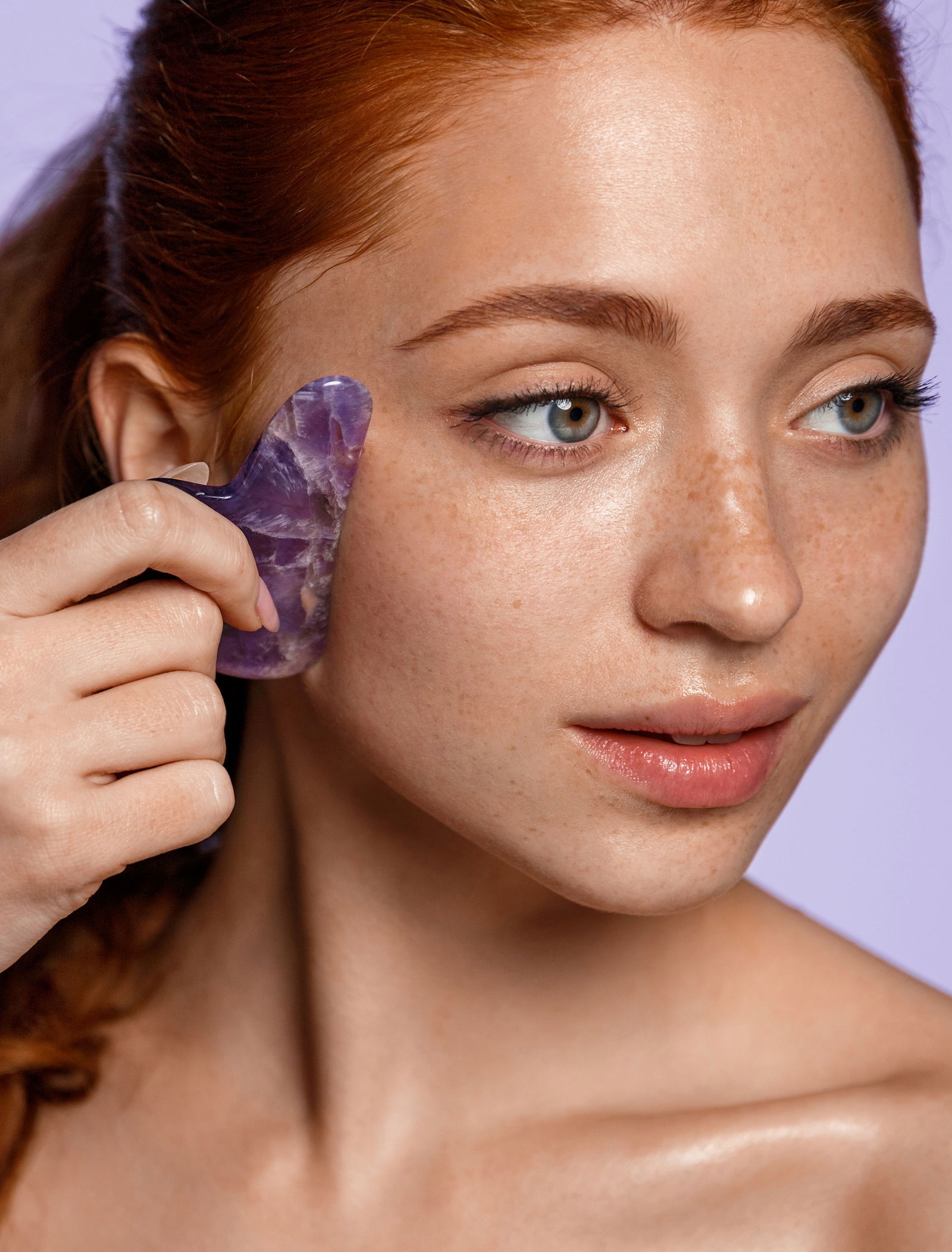 Gua-sha ametist