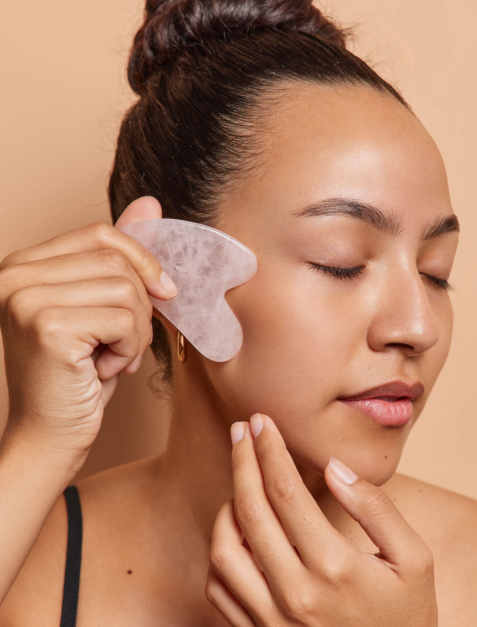 Gua-sha Rosenkvarts