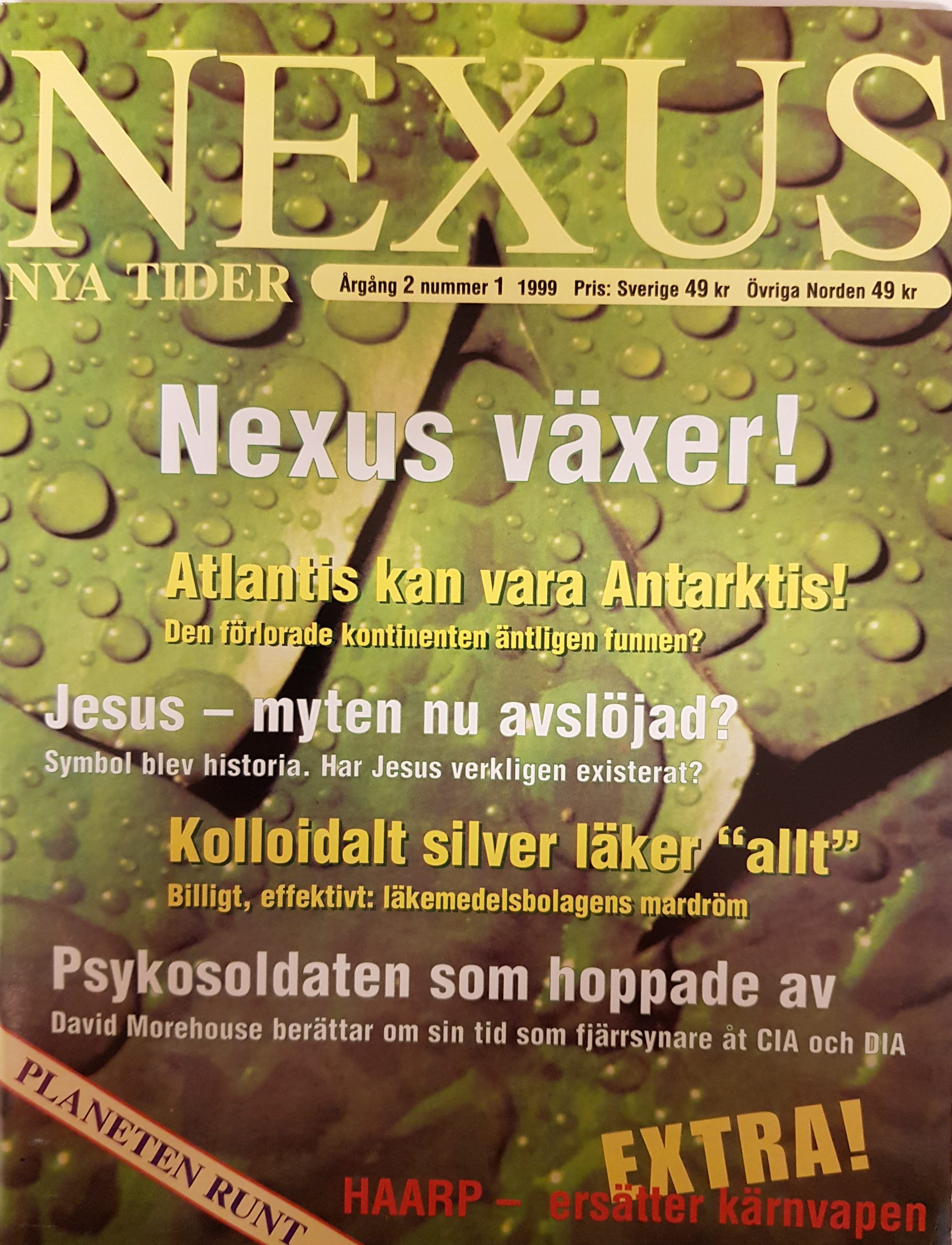 NEXUS Nya Tider Nr 1 1999