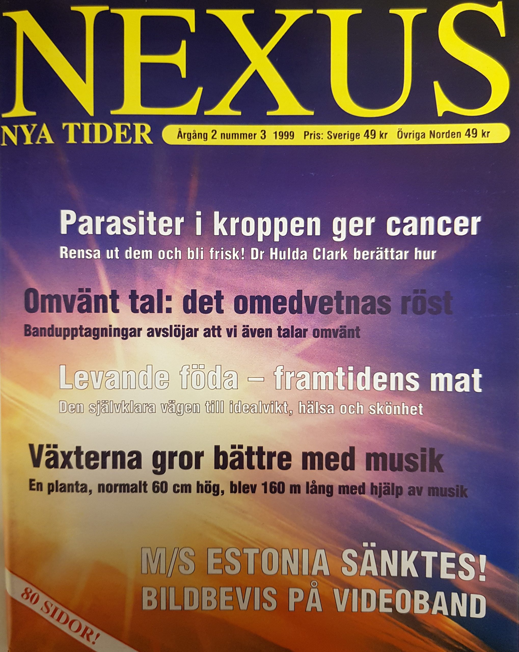 NEXUS Nya Tider Nr 3 1999