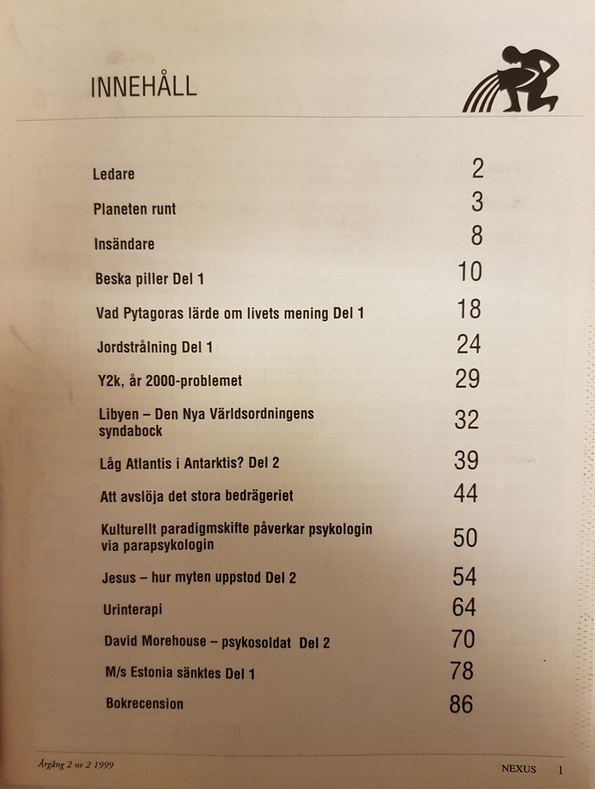 NEXUS Nya Tider Nr 2 1999