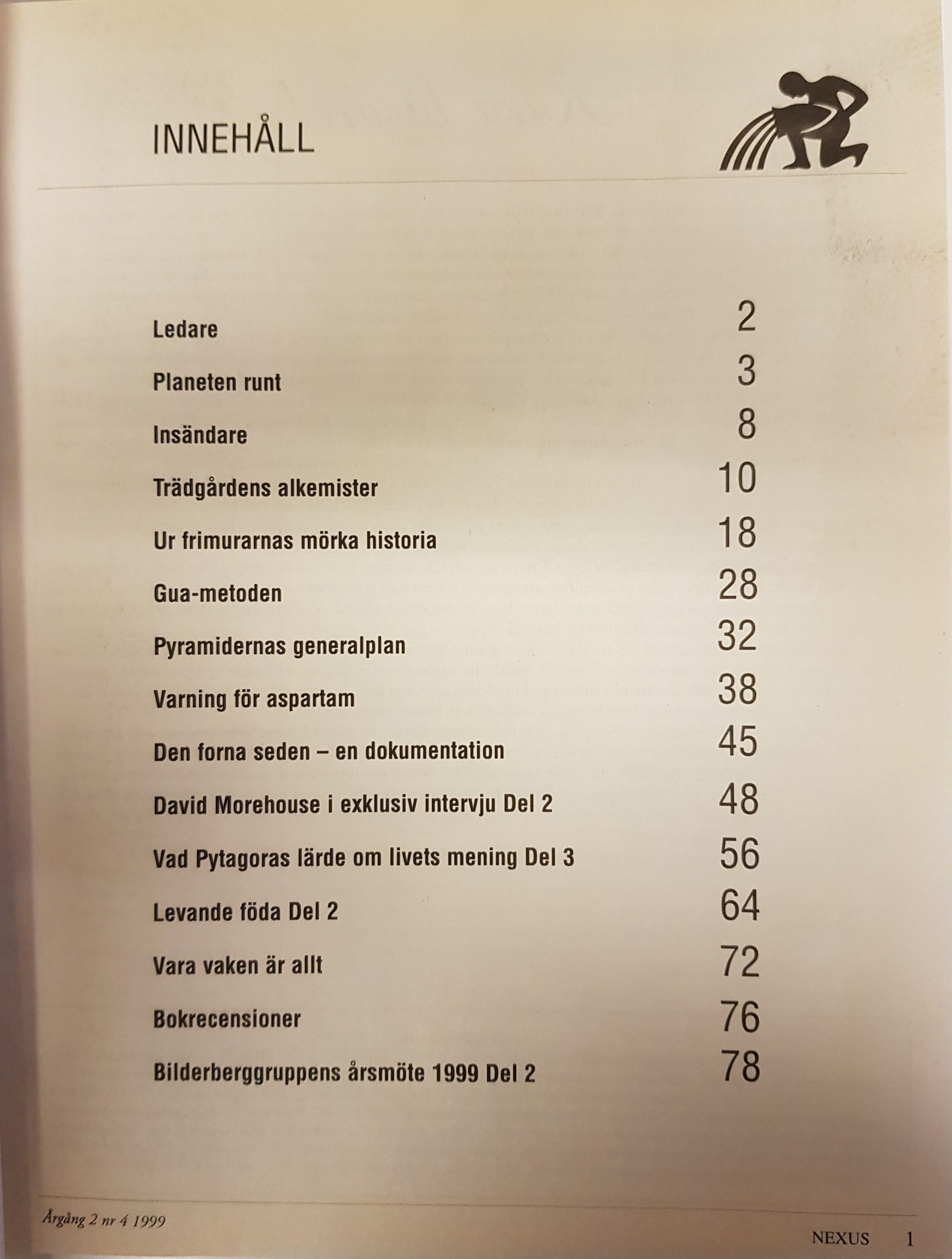 NEXUS Nya Tider Nr 4 1999
